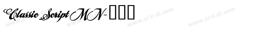 Classic Script MN字体转换